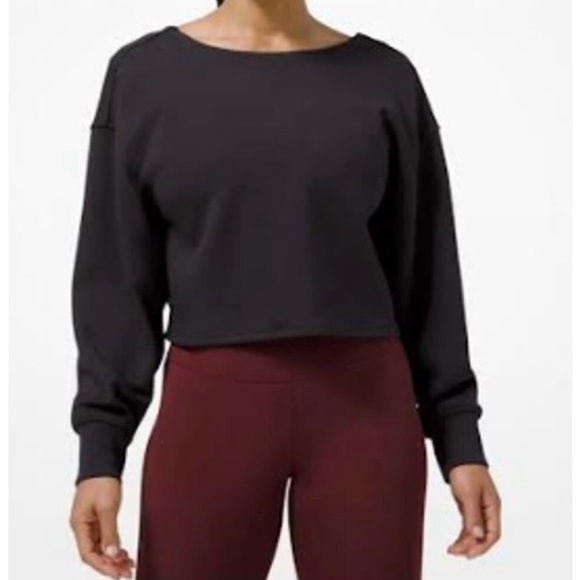 lululemon athletica Tops - lululemon athletica Black Sweatshirt